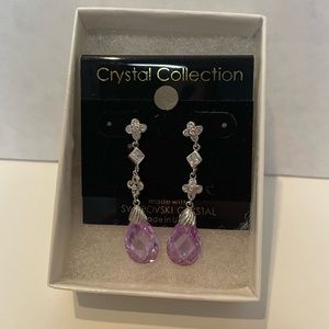 Purple earrings